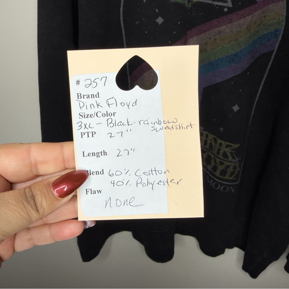 Pink Floyd Dark Side Of The Moon Graphic Sweatshirt Size 3XL - Picture 8 of 8